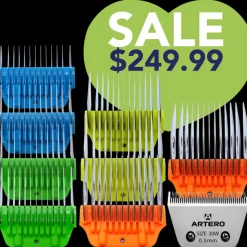 Wide Comb Attachments with #30W Blade Set by Artero