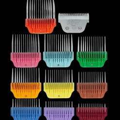 Wide Combs Colored Set of 10 (1/8″ through 1 1/2″) with 30W blade by PetStore.Direct