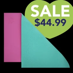 36"x24" Anti-Fatigue Reversible Dog Grooming Table Mat Pink/Teal by PawMat