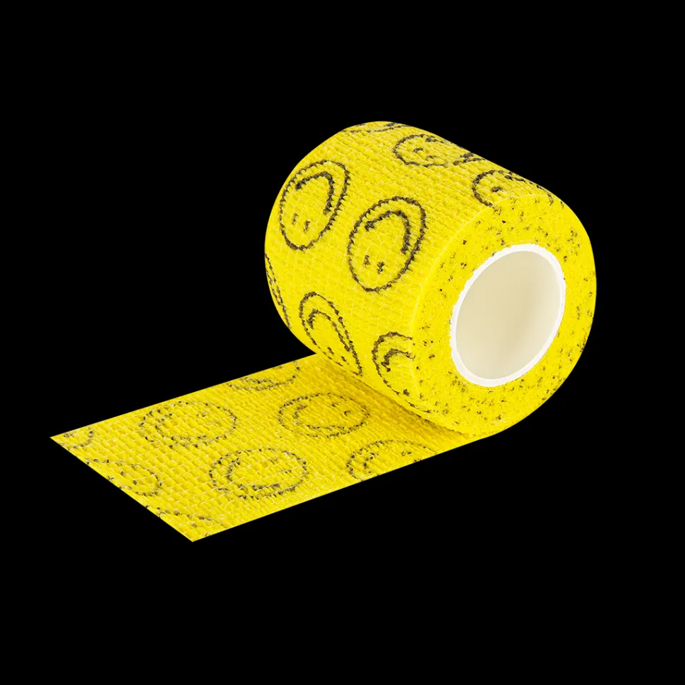 2" Yellow Smiley Vet Wrap by PetStore.Direct